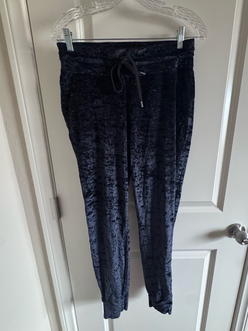 lululemon navy Velvet Drawstring Pants